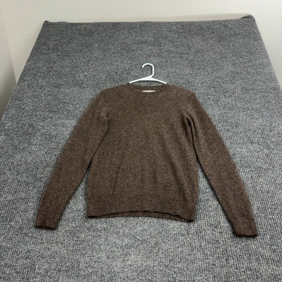 Everlane Sweaters - Everlane Sweater XS Brown Cashmere Crewneck Long Sleeve Minimalist Cozy
